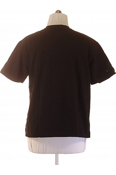 Bershka Pánské tričko s krátkým rukávem černé bavlněné basic Vel. L | Bershka | obrázek 2