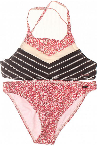 PROTEST Dívčí Plavky červené Květinový Vzor Vel. 176