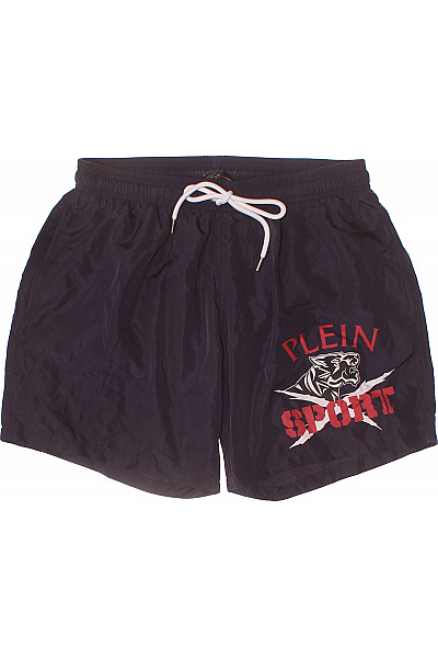 PLEIN SPORT pánské modré sportovní plavecké kraťasy s potiskem Vel. L | PLEIN SPORT | obrázek 2