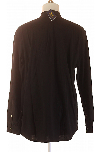 Ralph Lauren Pánské černé bavlněné košile s výšivkou a stojáčkem Velikost xxl | Ralph Lauren | obrázek 2