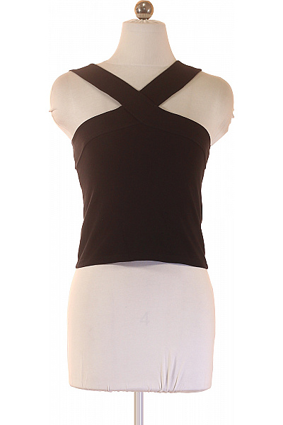 URBAN CLASSICS Dámské černé Bavlněné Tričko Bez Rukávů Crop Top Velikost S