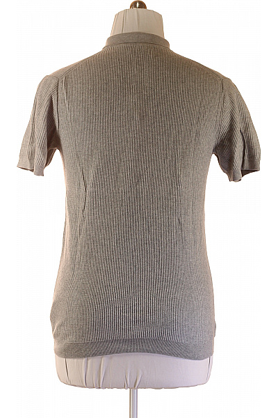 NOWADAYS Pánské tričko s krátkým rukávem a límečkem šedé bavlněné Vel. XL | NOWADAYS | obrázek 2