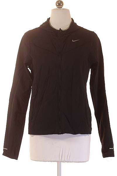 Nike Dámská Bunda S Kapucí Na Běhání Lehká černá Funkční Se Zipem Vel. XS