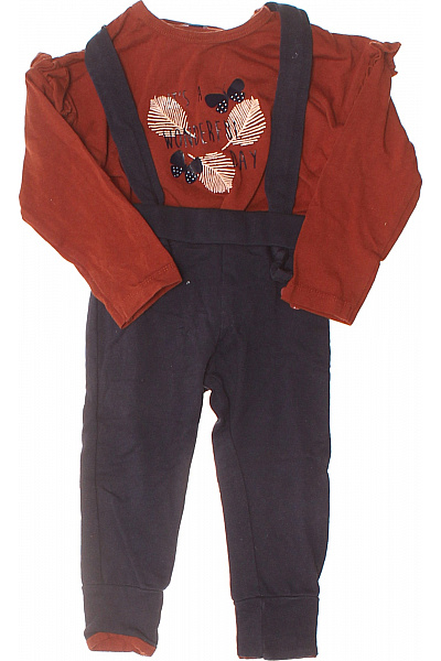 Dirkje Dívčí Bavlněná Souprava S Laclem červená Vel. EU 86/18M