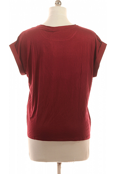 VILA Dámská halenka krátký rukáv červená saténová volná Velikost EU 40 | VILA | obrázek 2