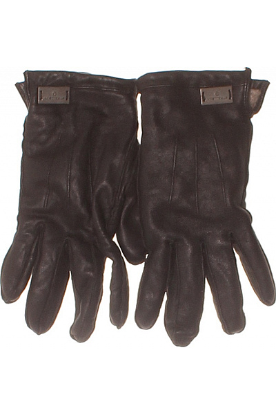 Strellson Kožené Rukavice černé