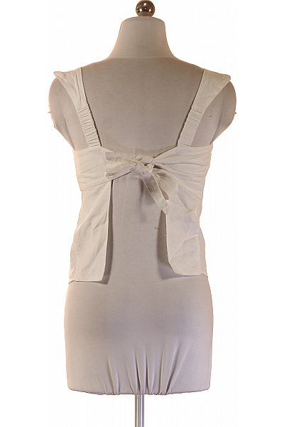 dámské tričko bez rukávů bílé jednobarevné basic Vel. S | Unimoda | obrázek 2