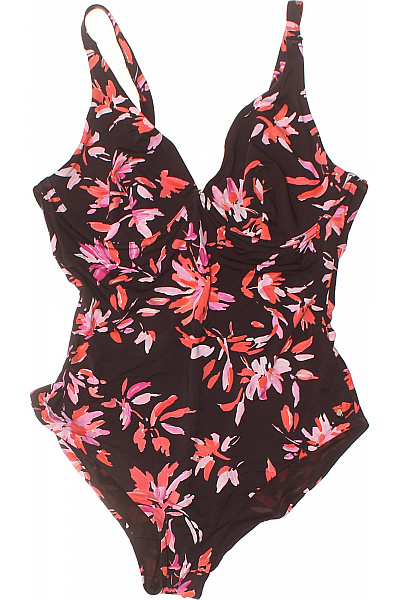 TAMARIS Jednodílné Květinové Plavky černé Velikost 44