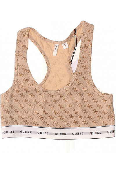 Guess Dámská sportovní podprsenka béžová bavlněná s potiskem Vel. L | Guess | obrázek 2
