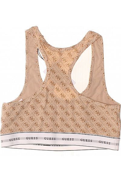 Guess Dámská sportovní podprsenka béžová bavlněná s potiskem Vel. L | Guess | obrázek 3