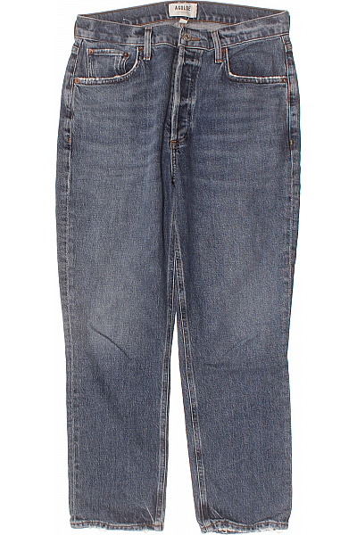 AGOLDE Dámské Džíny Modré Rovné Vintage S Kapsami Vel. 28