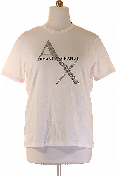 ARMANI Pánské tričko s krátkým rukávem a potiskem Velikost l | ARMANI | obrázek 2