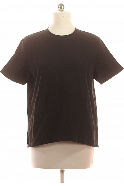 Bershka Dámské tričko s krátkým rukávem černé basic Vel. L | Bershka | obrázek 2