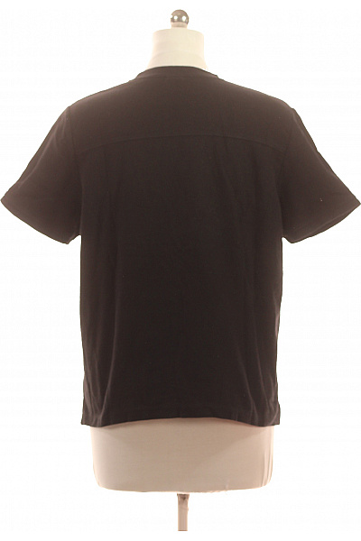 Bershka Dámské tričko s krátkým rukávem černé basic Vel. L | Bershka | obrázek 3