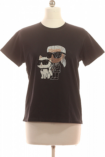 Karl Lagerfeld Dámské Tričko S Krátkým Rukávem A Potiskem Vel. L