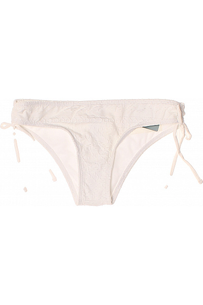 Roxy Bílé Dámské Plavkové Kalhotky Na Zavazování Velikost S