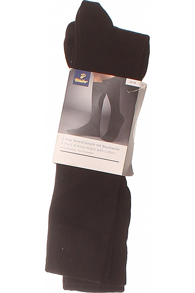 Tchibo černé Bavlněné Podkolenky Vel. EU 41-43