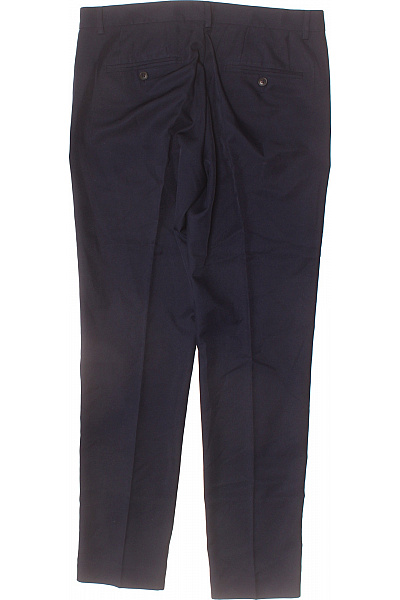 JACK & JONES Pánské elegantní modré polyesterové kalhoty rovné Velikost L | JACK & JONES | obrázek 3