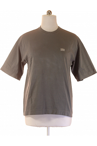 Pánské Tričko S Krátkým Rukávem šedé S Nápisem Basic Velikost S