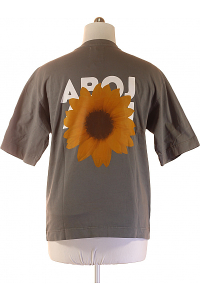 Pánské tričko s krátkým rukávem šedé s nápisem basic Velikost S | Unimoda | obrázek 2