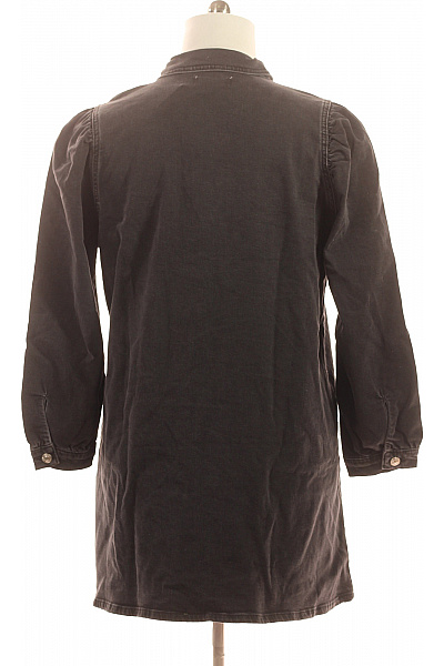 ONLY dámské šaty košilové džínové s dlouhým rukávem bavlněné šedé Velikost XL | ONLY | obrázek 3