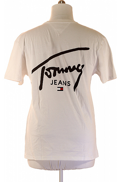 TOMMY HILFIGER Bílé tričko s krátkým rukávem a nápisem Vel. m | TOMMY HILFIGER | obrázek 2