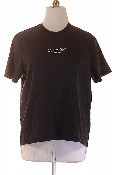 Calvin Klein Tričko s krátkým rukávem a nápisem jednobarevné bavlněné basic Vel. L | Calvin Klein | obrázek 2