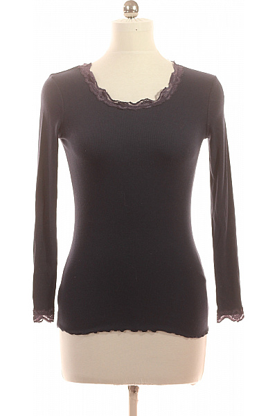 FRANSA Dámské Tričko S Dlouhým Rukávem A Krajkou šedé Vel. M