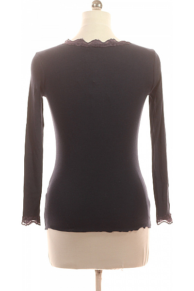 FRANSA Dámské tričko s dlouhým rukávem a krajkou šedé Vel. M | FRANSA | obrázek 2