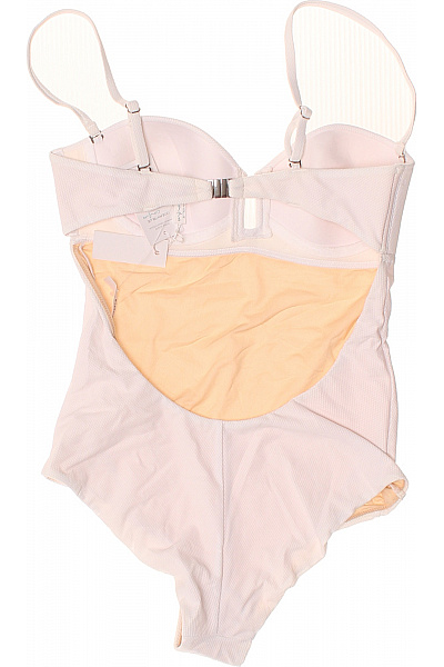 jednodílné plavky žebrované moderní růžové Vel. S | Unimoda | obrázek 2