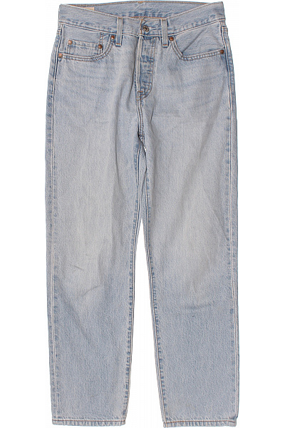 LEVIS Pánské Džíny Modré Rovné Vintage Seprané Vel. S