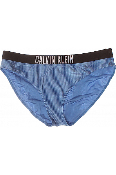 Calvin Klein Dámské Plavkové Kalhotky žebrované Modré Vel. M