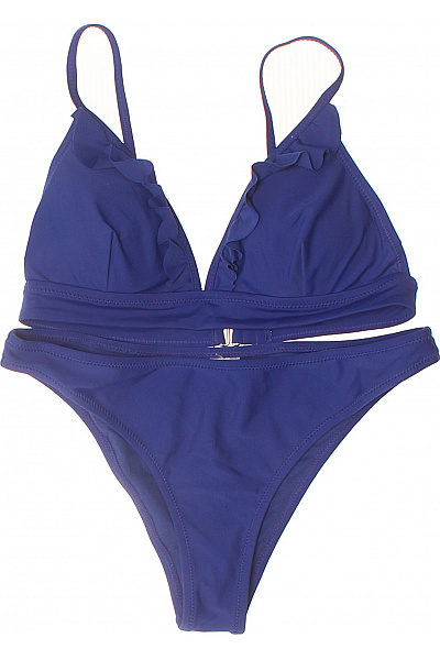 SHIWI Dámské dvoudílné plavky modré s volánky trojúhelníkové Velikost 36 | SHIWI | obrázek 2