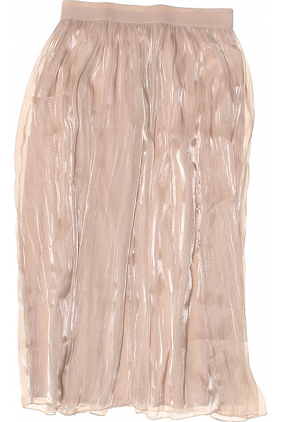 VERO MODA Dámská dlouhá průsvitná plisovaná sukně béžová Vel. L | VERO MODA | obrázek 2