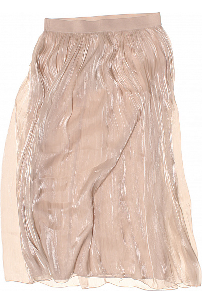 VERO MODA Dámská dlouhá průsvitná plisovaná sukně béžová Vel. L | VERO MODA | obrázek 3