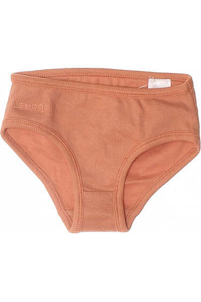 Liewood Dívčí Bavlněné Kalhotky žebrované Oranžové Vel. 104/110