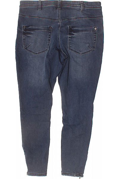 ZIZZI Dámské džíny úzké strečové modré se zipy Velikost 46 | ZIZZI | obrázek 2