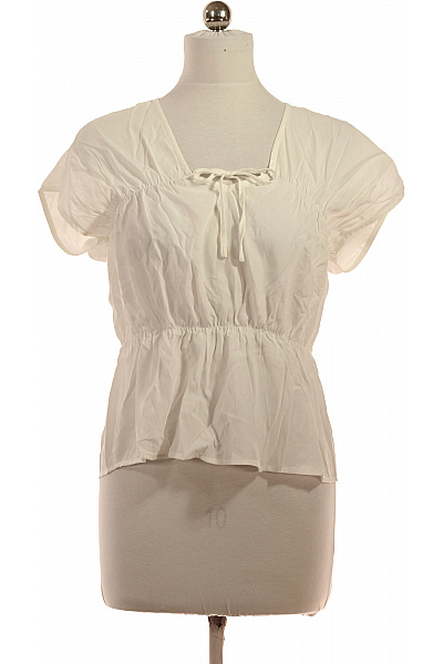 Rosemunde Bílá Halenka S Krátkým Rukávem A Vázačkou Vel. 38