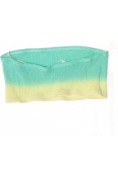 Dámské plavky crop top dvoubarevné žebrované bez ramínek Velikost one size | Unimoda | obrázek 3