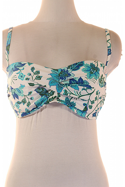 Dámské plavky květinové bílé bandeau Velikost 42D | Unimoda | obrázek 2