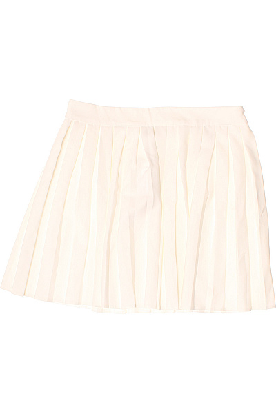 TRENDYOL Dámská Bílá Plisovaná Sukně Mini Polyesterová Vel. 40