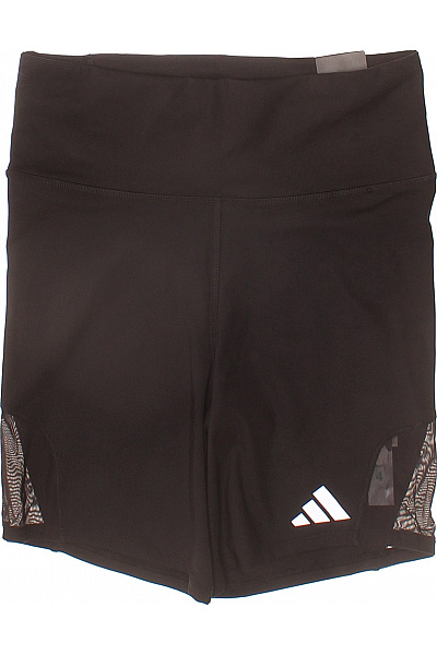 ADIDAS Dámské černé sportovní kraťasy s vysokým pasem a síťkou Velikost s | ADIDAS | obrázek 2
