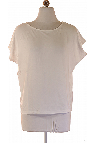 S.OLIVER Dámské Tričko Bílé S Krátkým Rukávem Basic Vel. 36