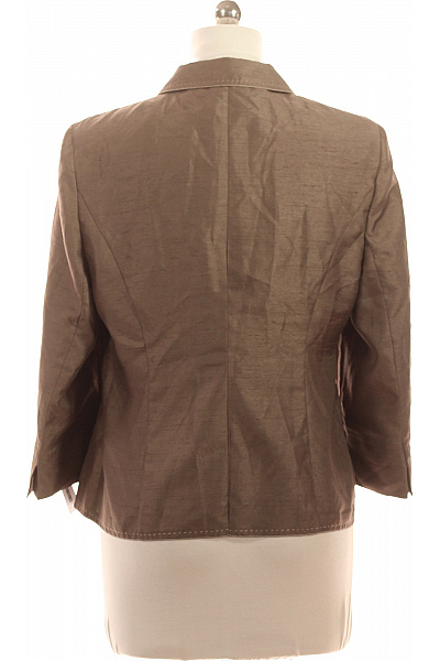 BASLER Hnědé polyesterové sako s 3/4 rukávem elegantní business Velikost 42 | BASLER | obrázek 2