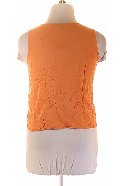 VERO MODA Oranžová halenka bez rukávů s výstřihem Vel. L | VERO MODA | obrázek 2