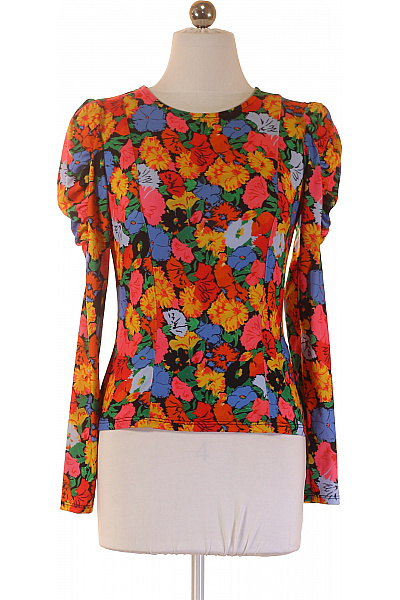 Warehouse Dámská Halenka S Dlouhým Rukávem A Potiskem Květinová Velikost 36