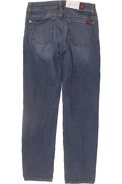 7 for all mankind Dámské džíny modré rovné strečové s kapsami Velikost 29 | 7 for all mankind | obrázek 2