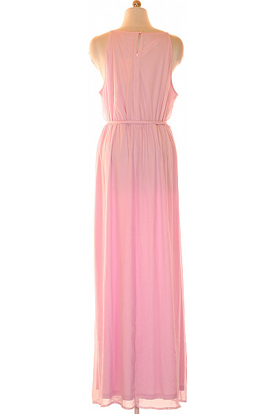 VILA Dlouhé pastelové šaty na ramínka s páskem Vel. 46 | VILA | obrázek 3