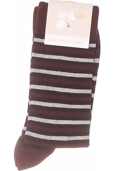 WE  Pánské Pruhované Bavlněné Ponožky Velikost EU 39-42