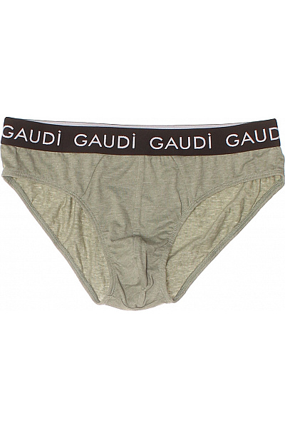 GAUDI Pánské Slipy Bavlněné Khaki Vel. M